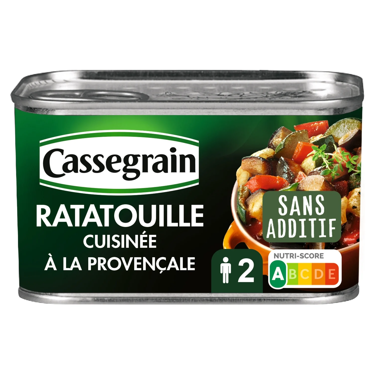 Ratatouille cuisinée à la provençale Cassegrain 