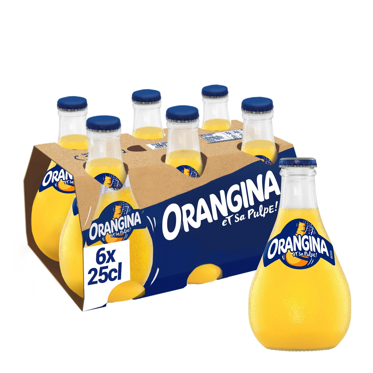 Orangina in glass 6*25cl