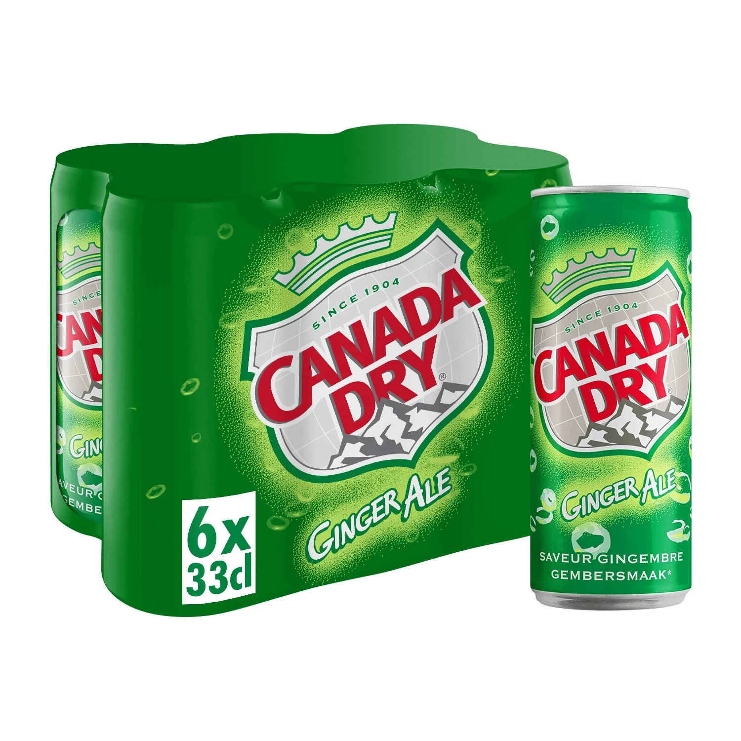 Canada Dry Ginger Ale - 6 x 33 cl