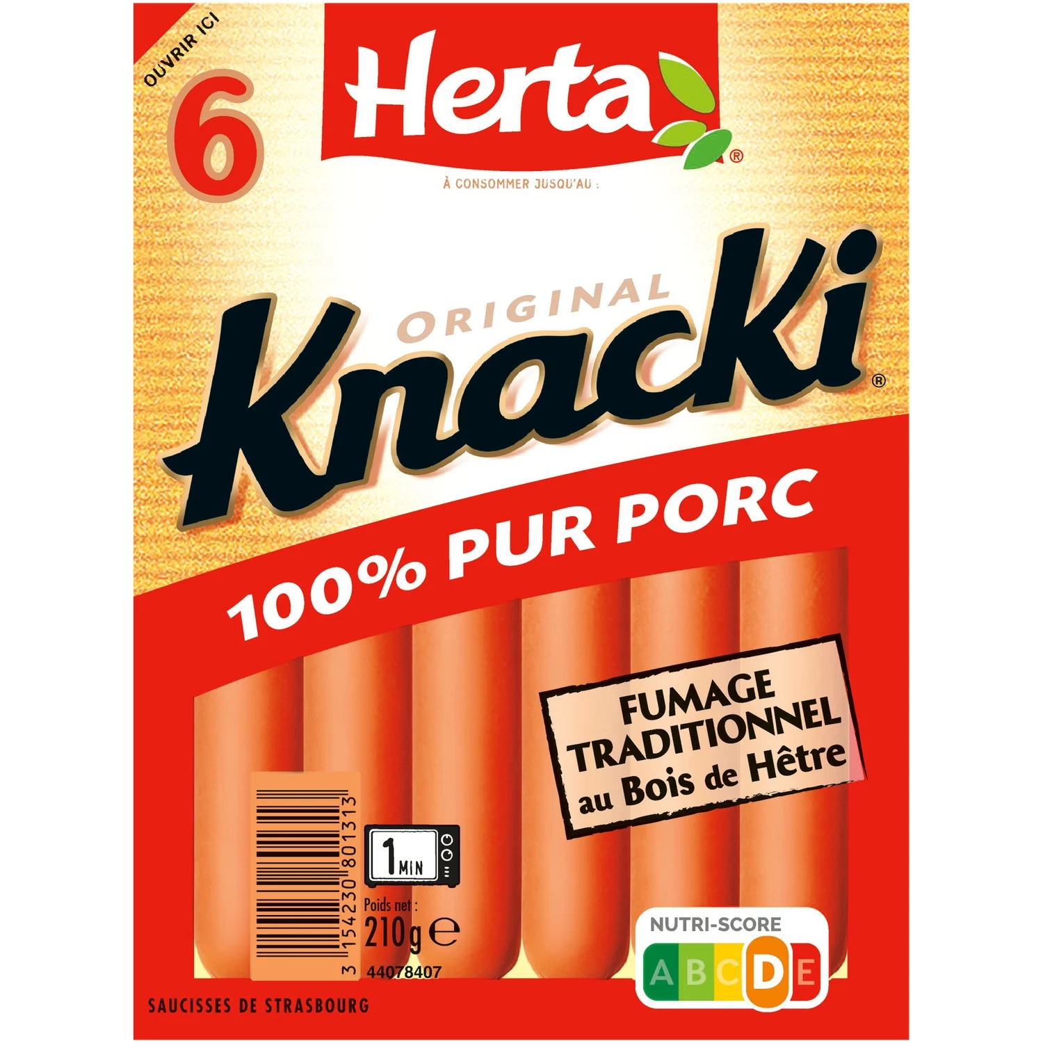 Herta 100% pure pork knacki