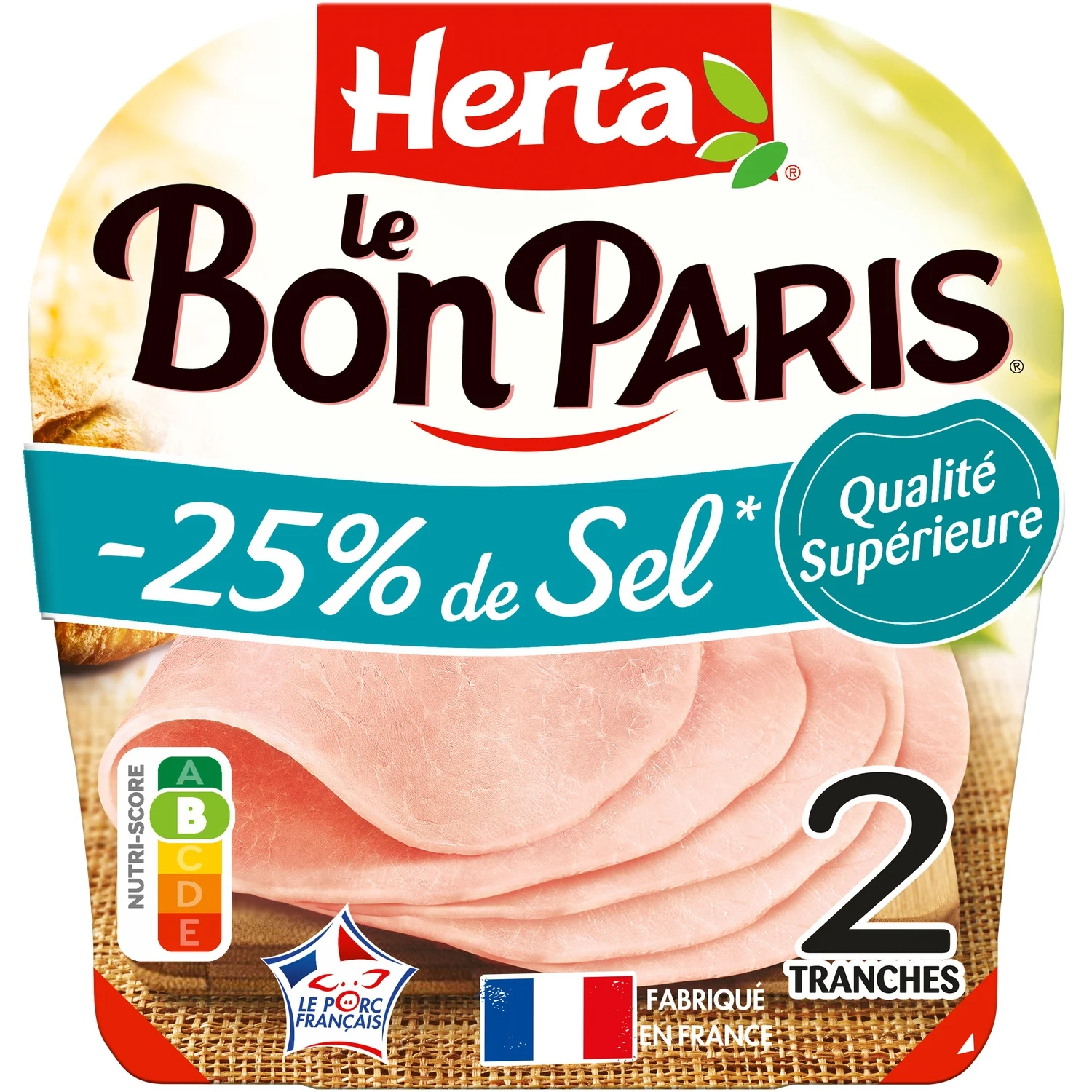 Le Bon Paris reduced salt ham HERTA