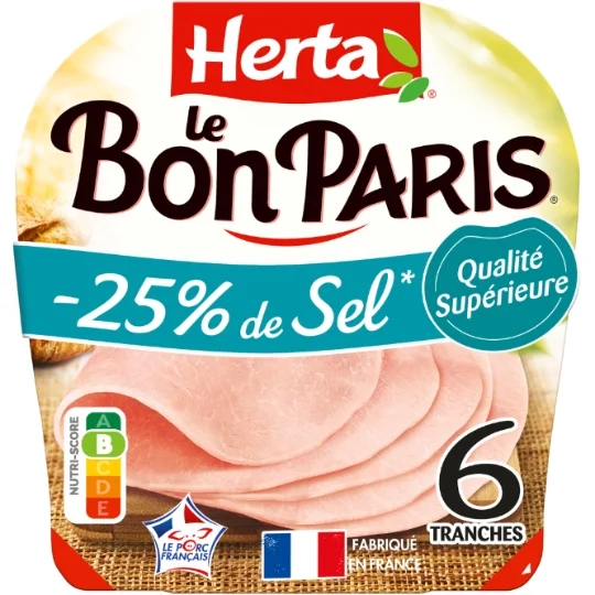 Le bon paris Herta white ham 6 slices