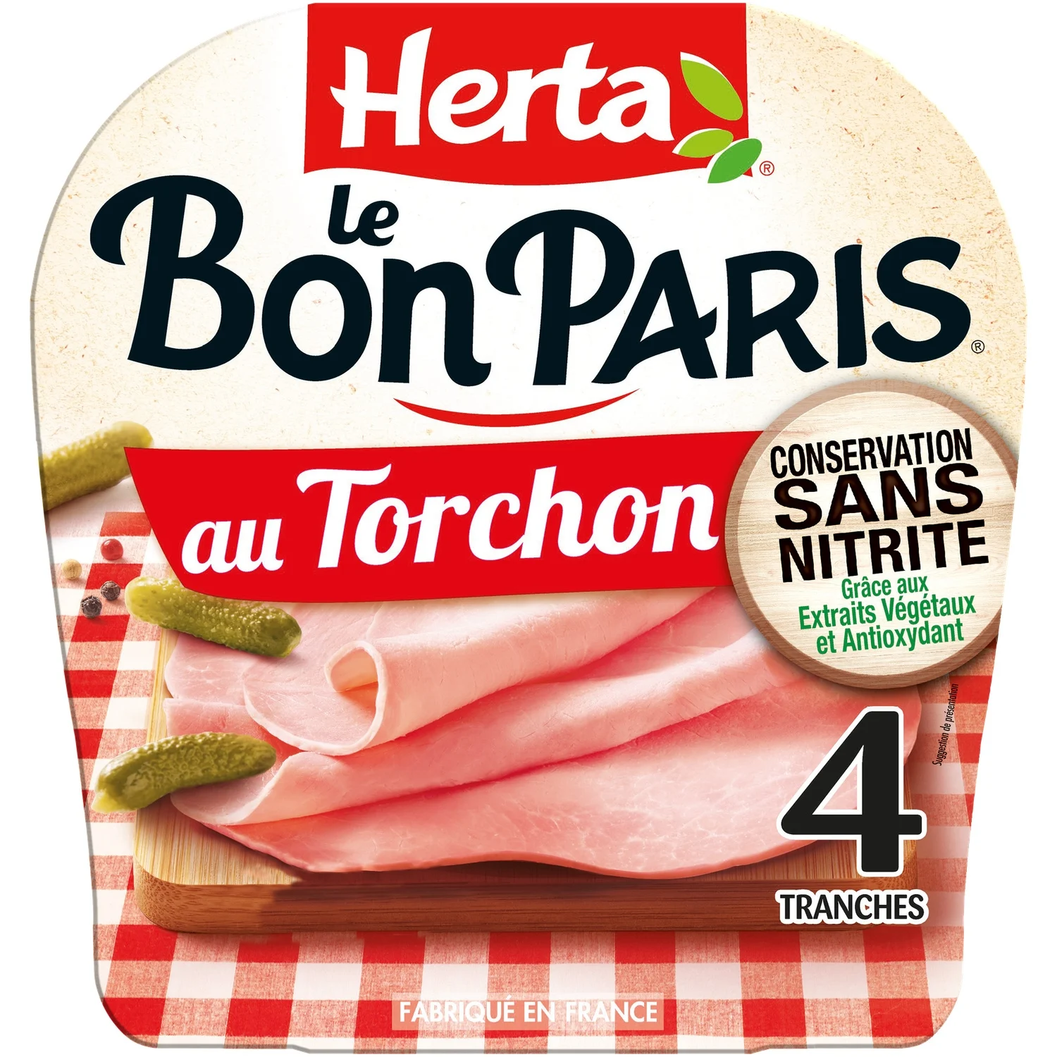 Le bon paris Herta white ham torchon 4 slices