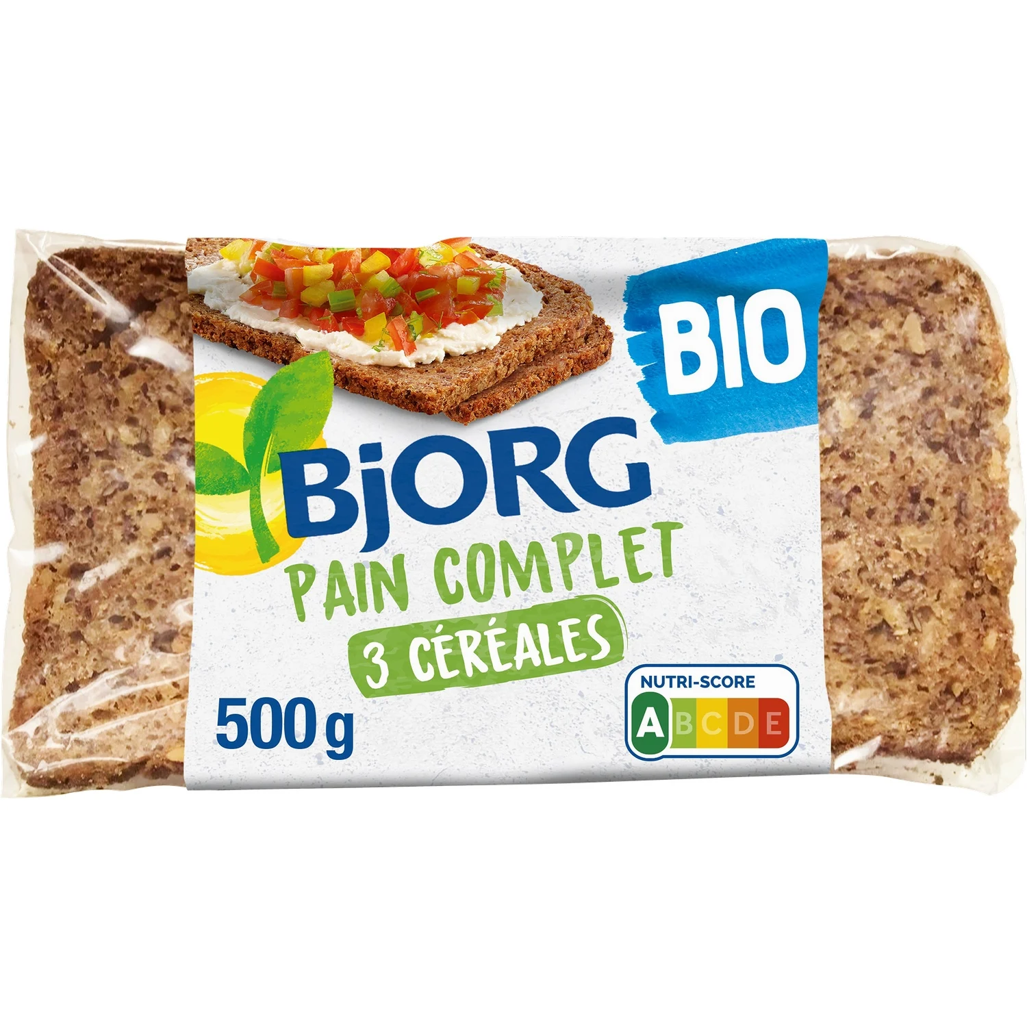 Bjorg organic 3-grain wholemeal bread