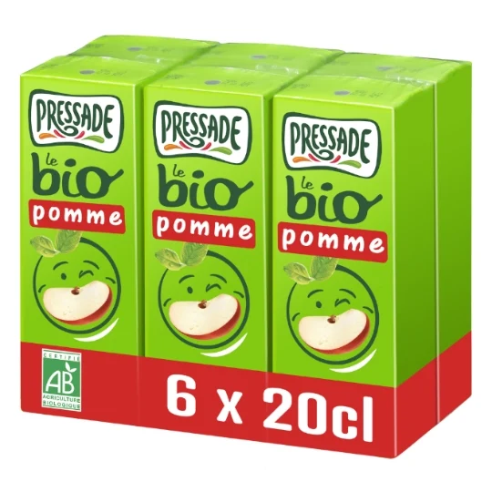 Organic apple nectar Pressade 6*20cl