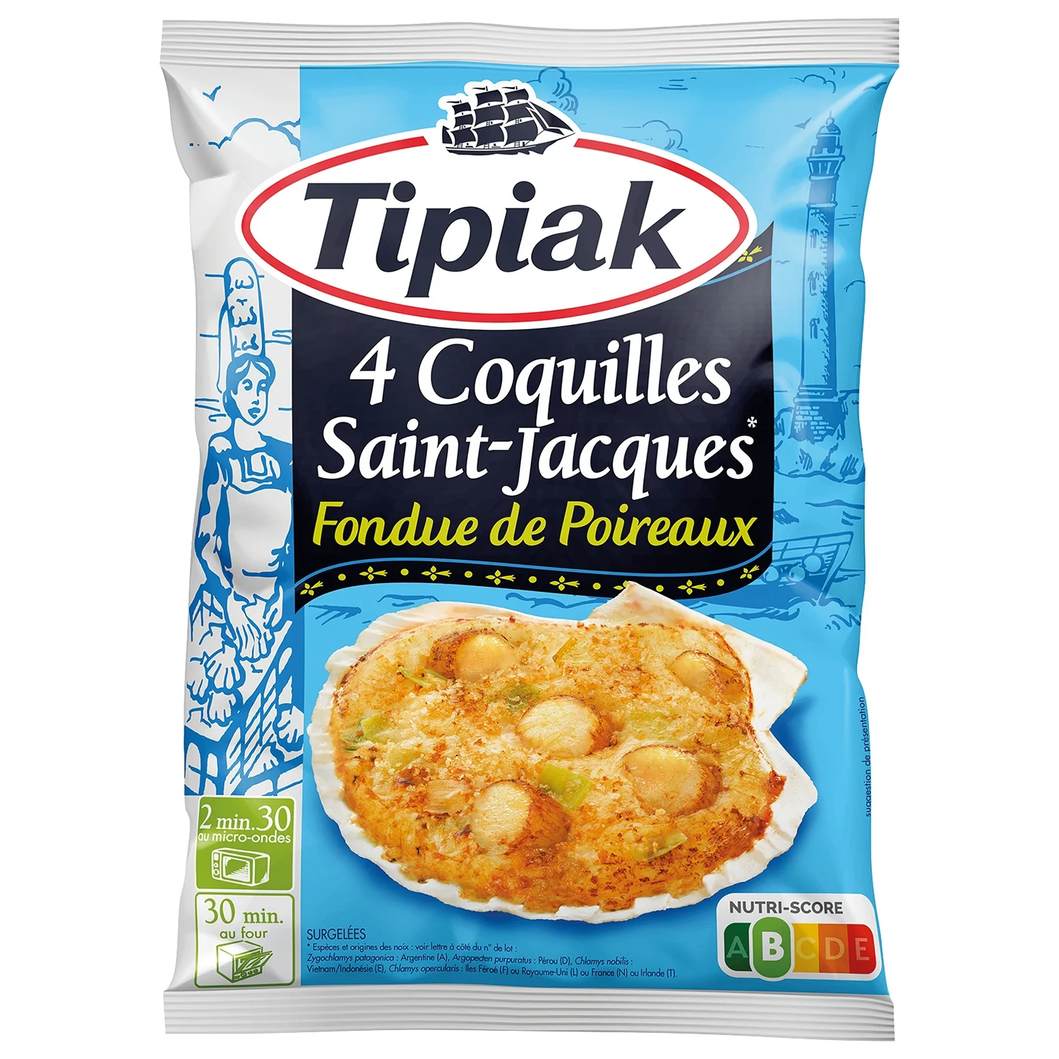 Scallops in leek fondue Tipiak