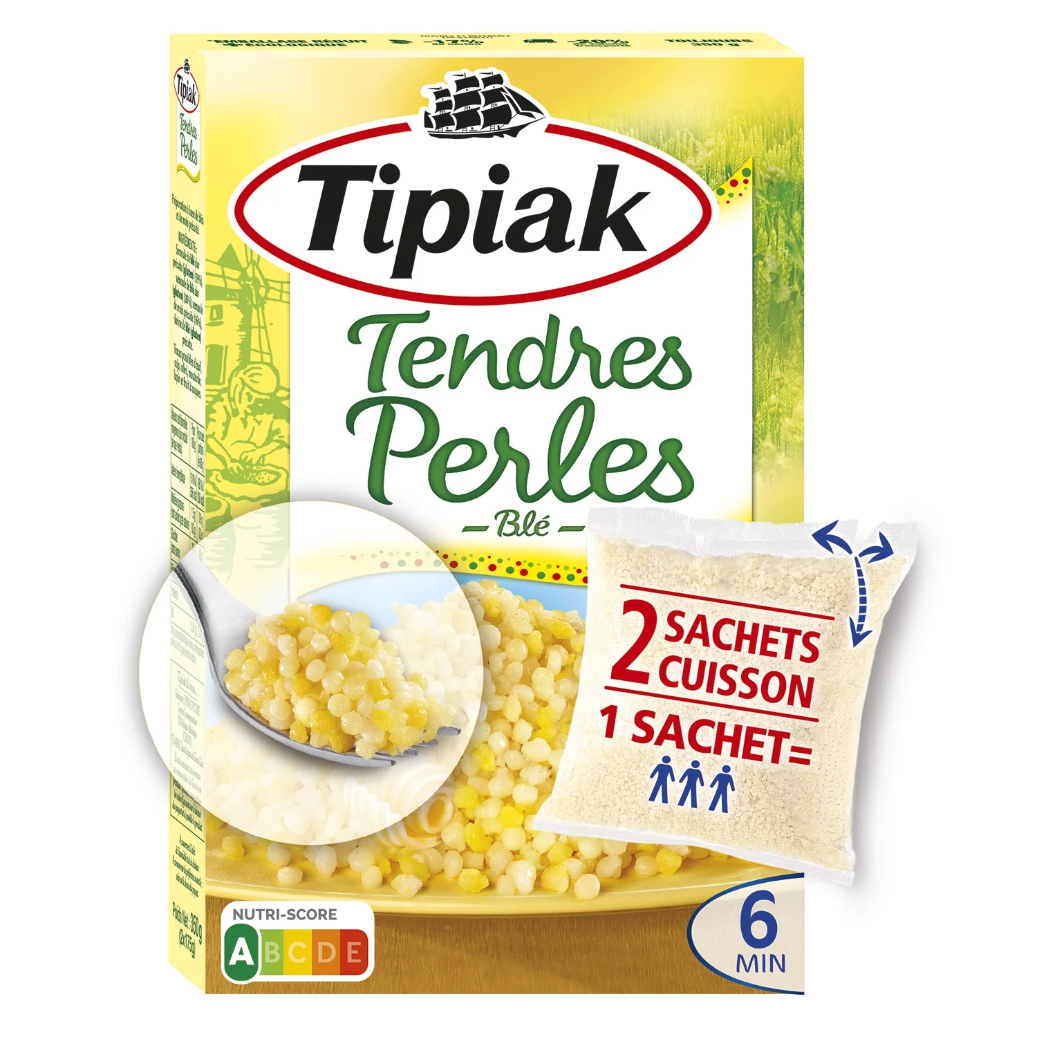 Tendres perles de blé Tipiak 