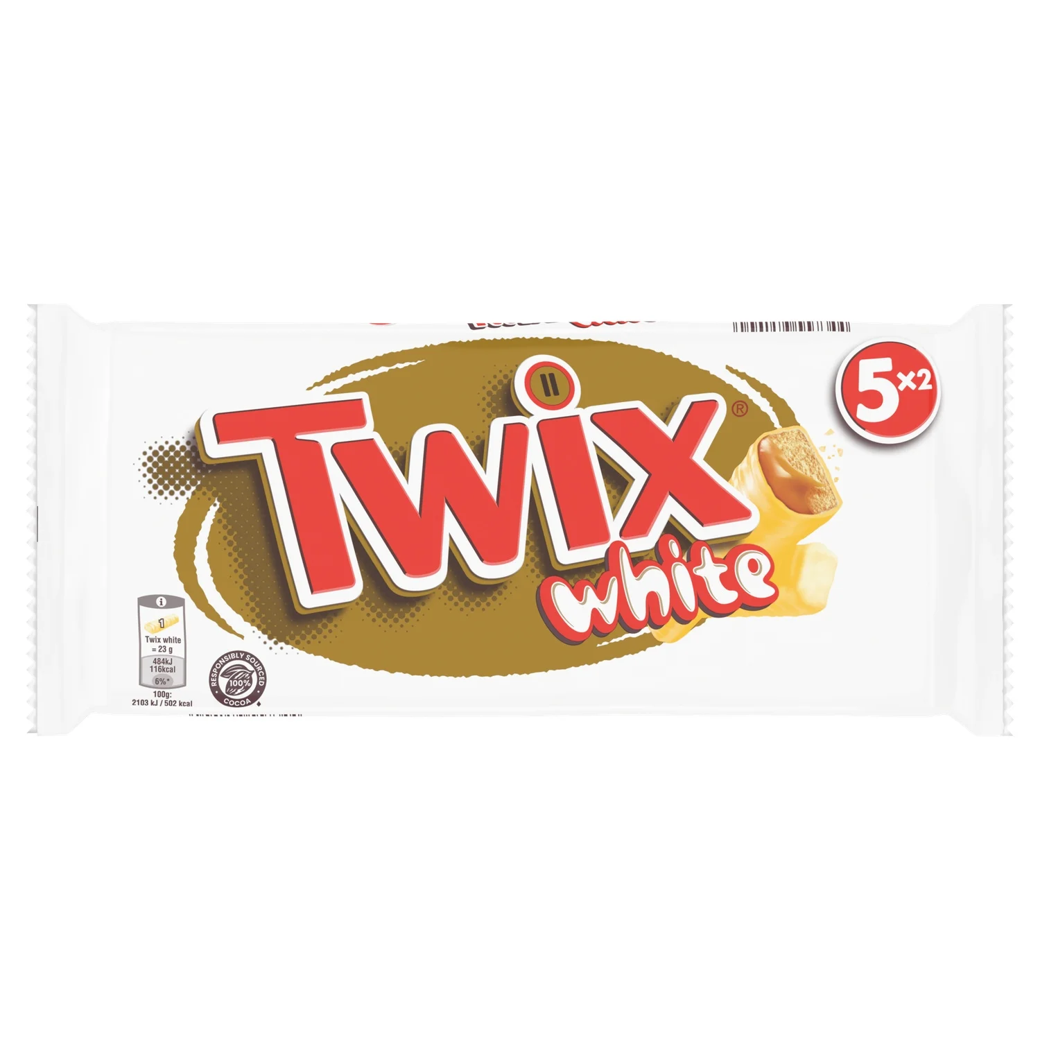 Twix barres au chocolat blanc caramel 