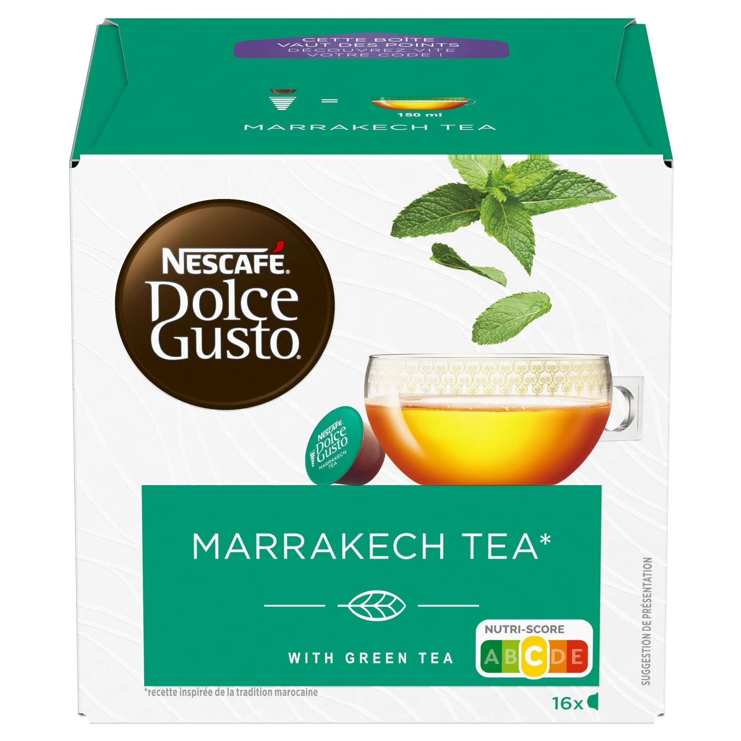 Marrakech thé vert  Dolce Gusto 