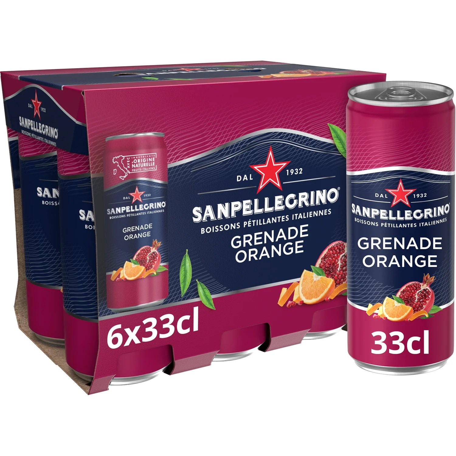 San Pellegrino orange & pomegranate 6*33cl