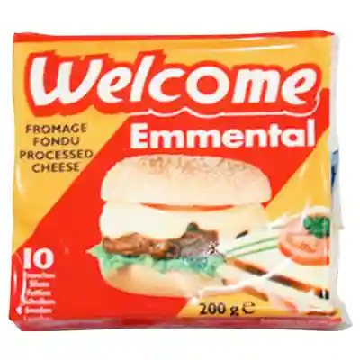 Welcome emmental slices for burgers