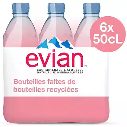 Evian mineral water 6*50cl