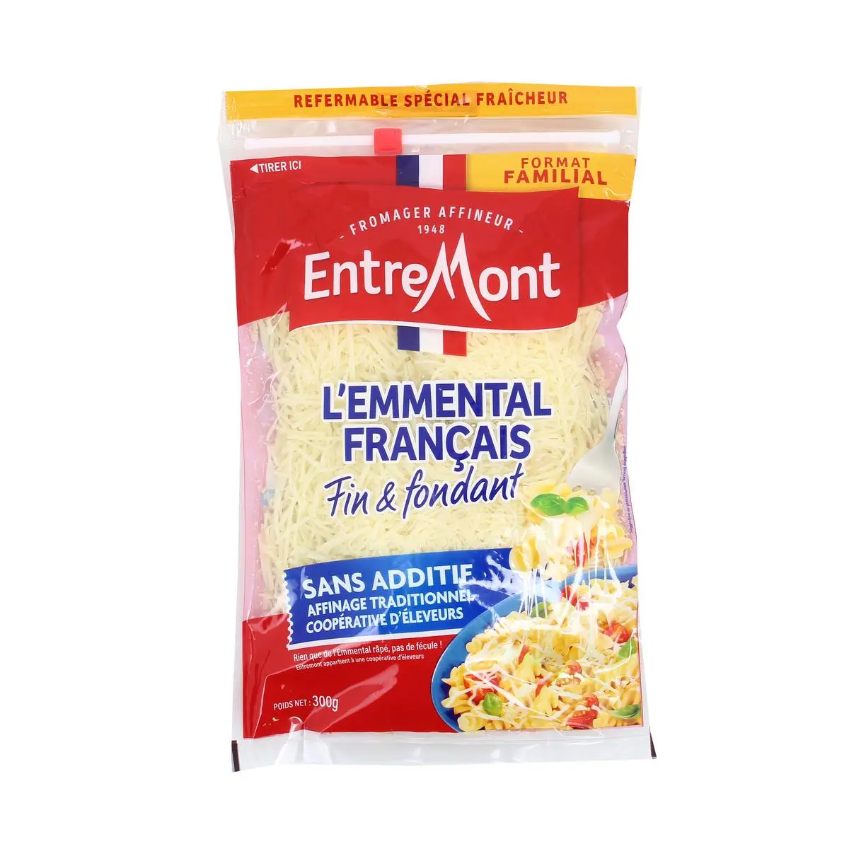 Grated French Emmental Entre Mont