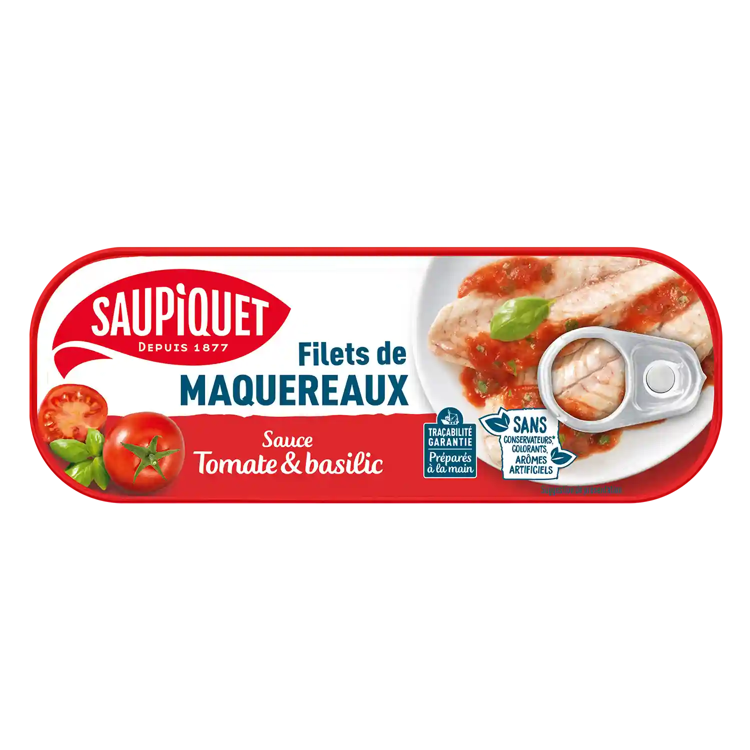 Filets de Maquereaux Saupiquet (Sauce Tomate et Basilic)