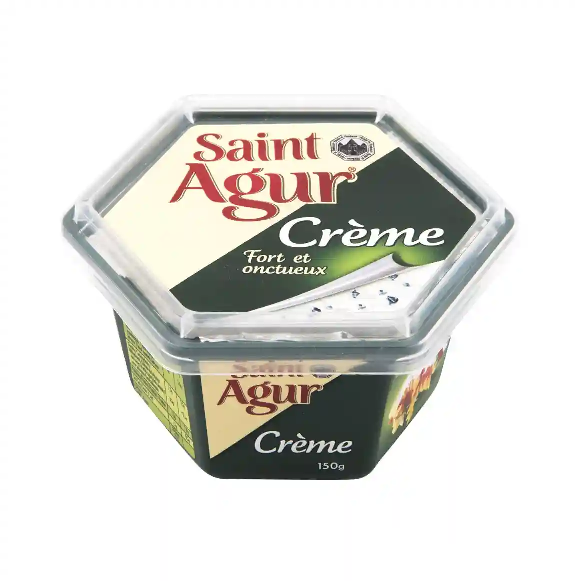 Saint Agur strong and creamy cheese 