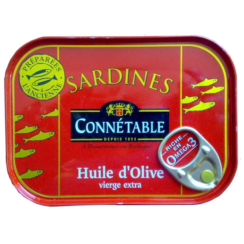 Sardines à l'huile d'olive vierge extra Connetable 