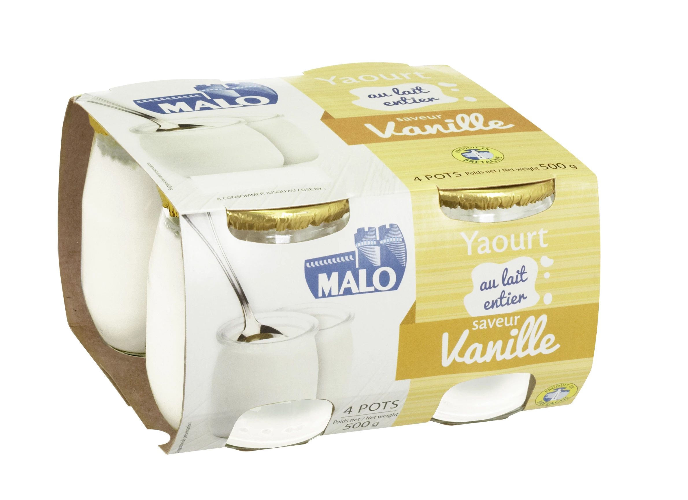 Malo Vanilla-flavored whole milk yogurt