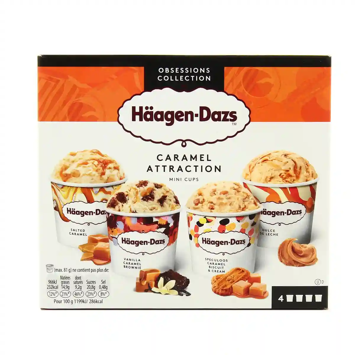 Häagen-Dazs mini ice cream tubs caramel collection