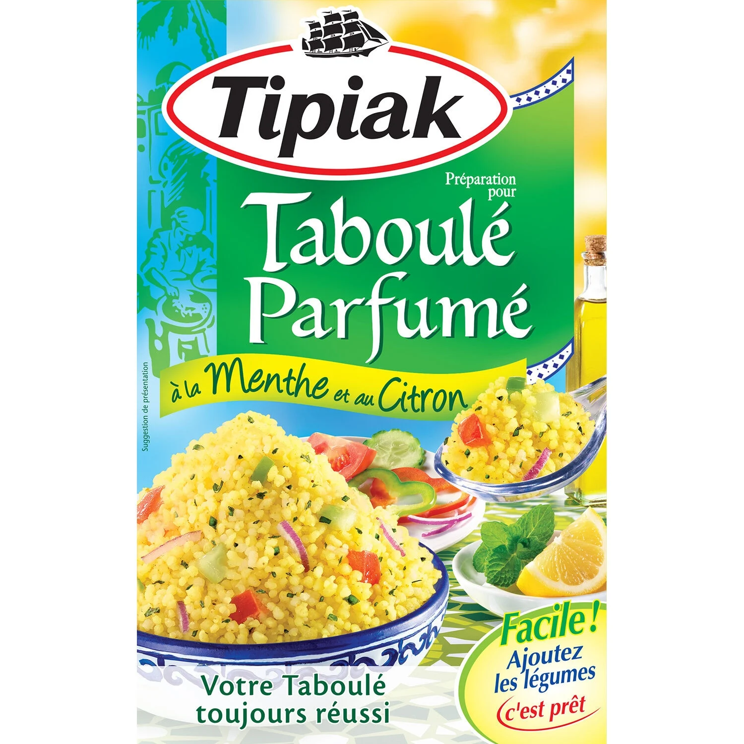 Préparation pour taboulé à la menthe et citron Tipiak 