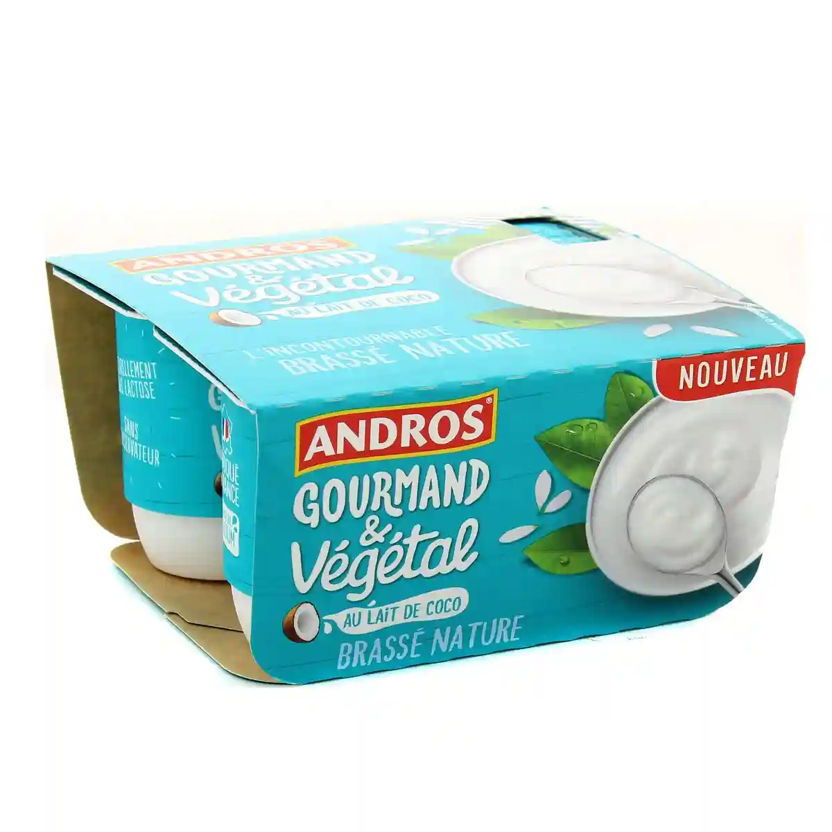 Andros vegetable yogurt with coconut milk
