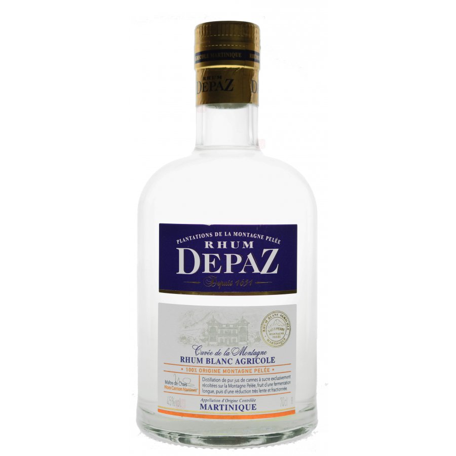 Depaz rhum agricole blanc cuvee de la montagne 45% - 70cl