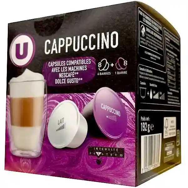 Café cappuccino type dolce gusto U