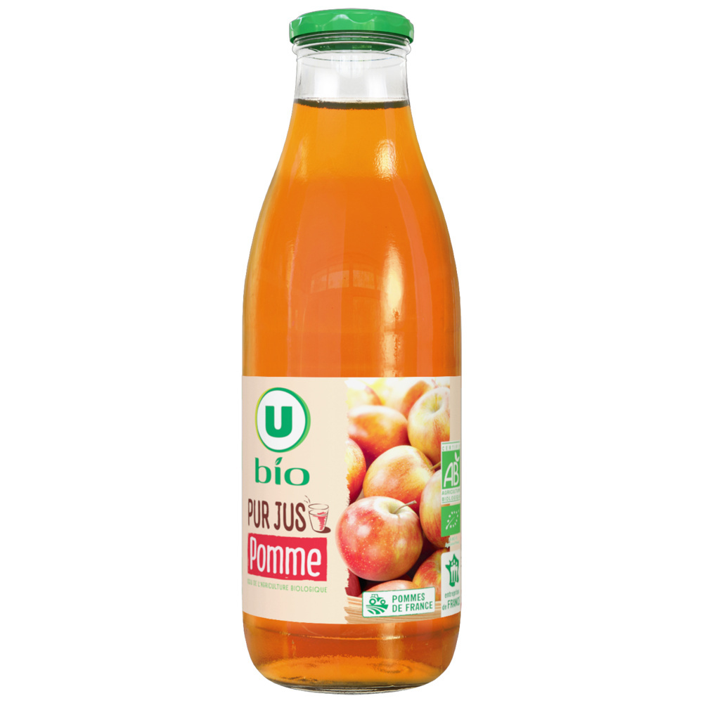 Pure organic apple juice U