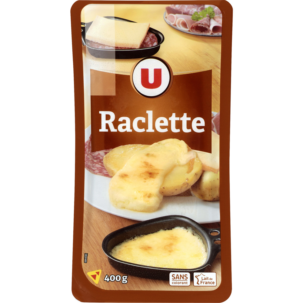 Raclette sliced with pasteurized milk U