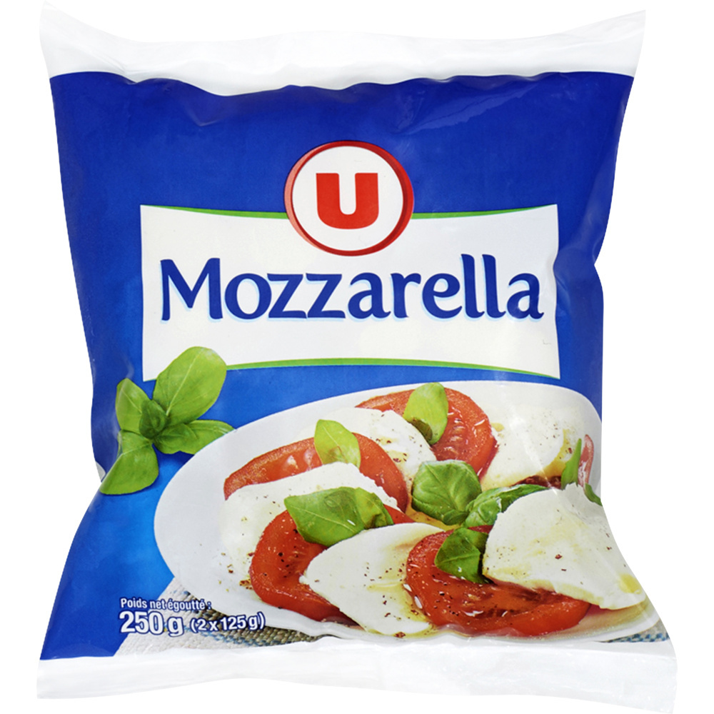 Mozzarella with pasteurized milk U