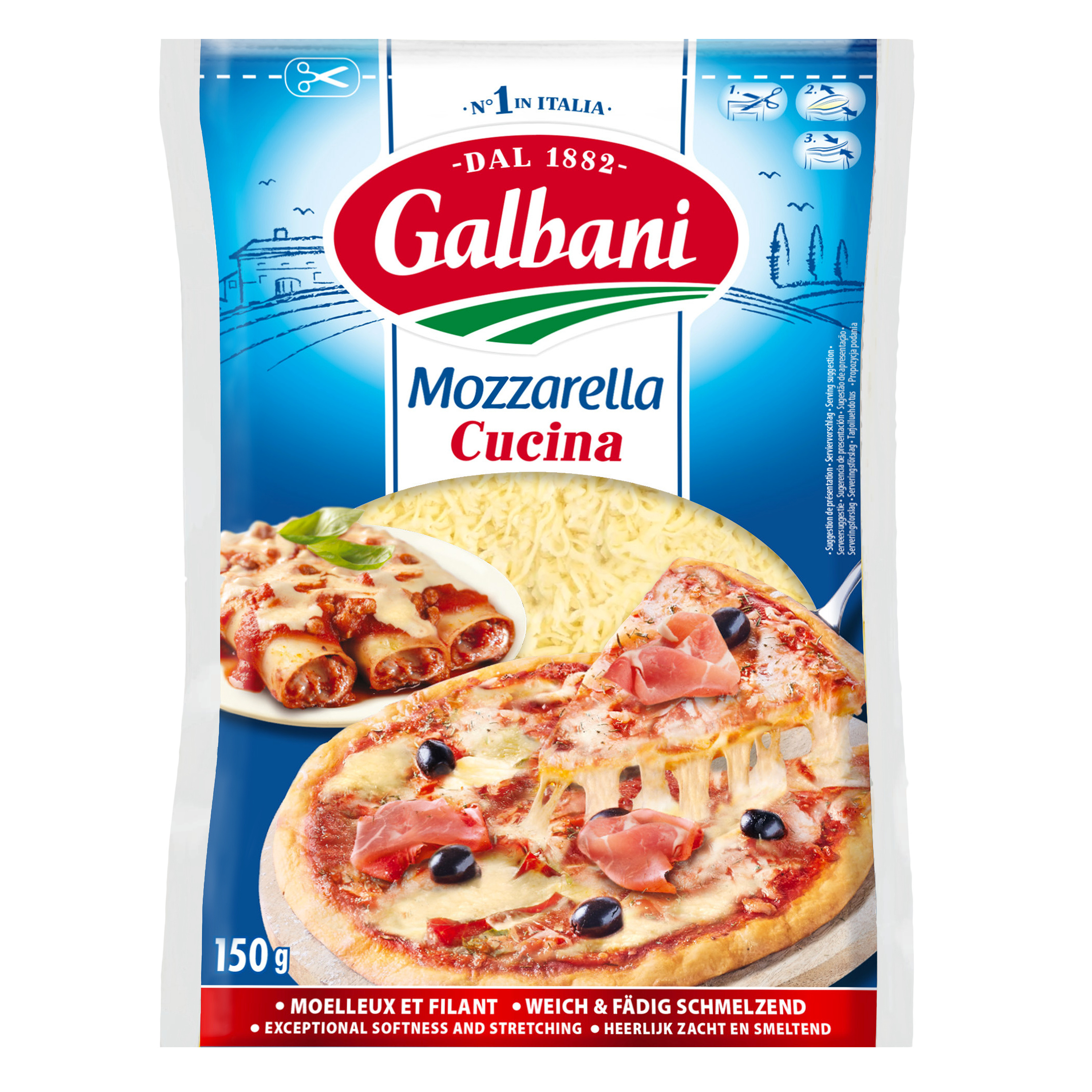 Galbani grated mozzarella