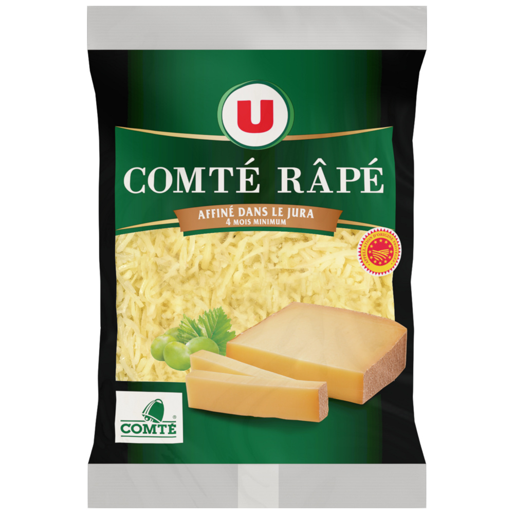 Comté grated raw milk cheese 34%MG