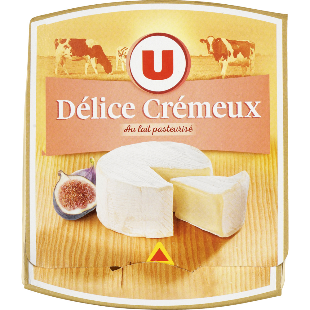 Délice Crémeux cheese pasteurized milk 37% fat U