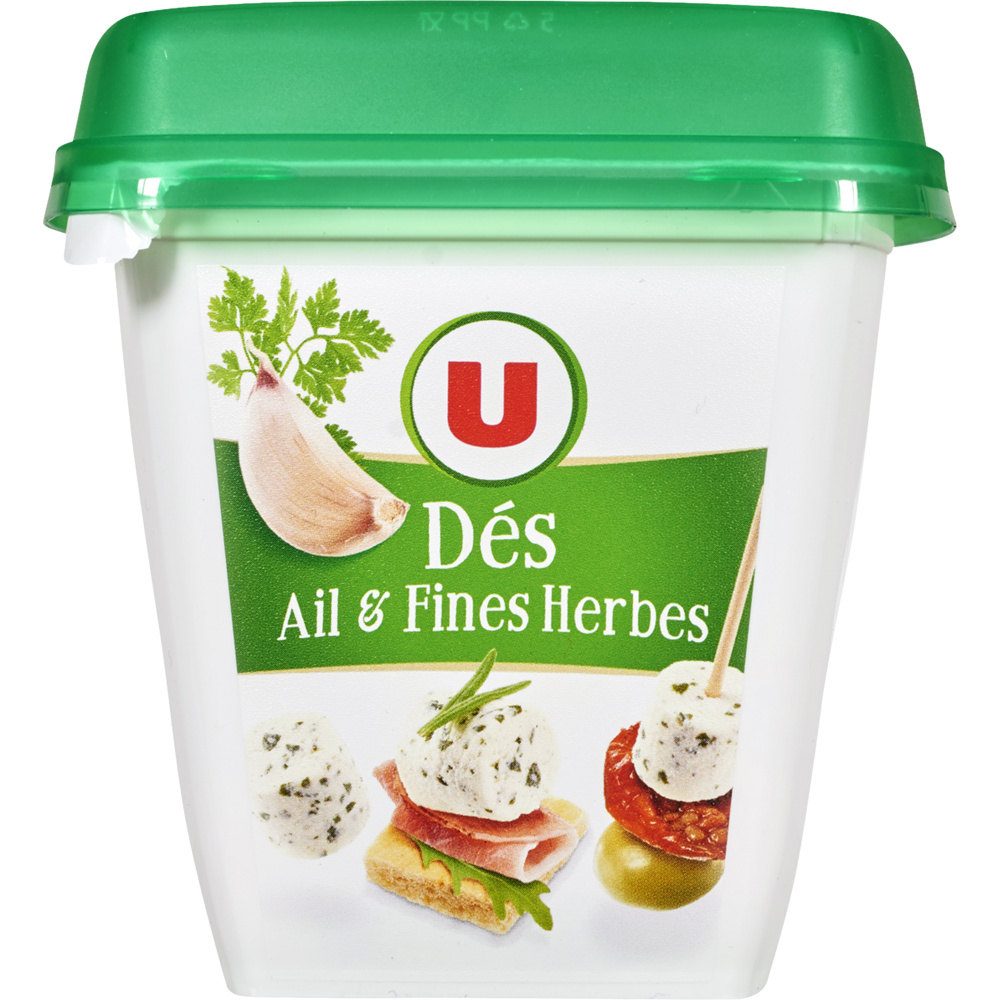 Diced cheese speciality with garlic and herbs U