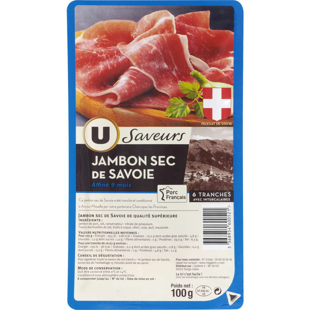 Savoie dry-cured ham U saveurs