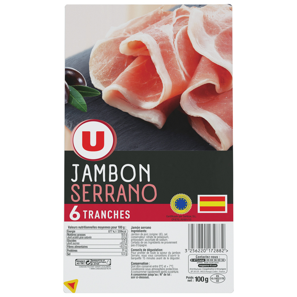 Serrano ham U