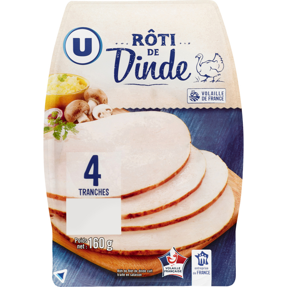 Roast turkey sliced U 