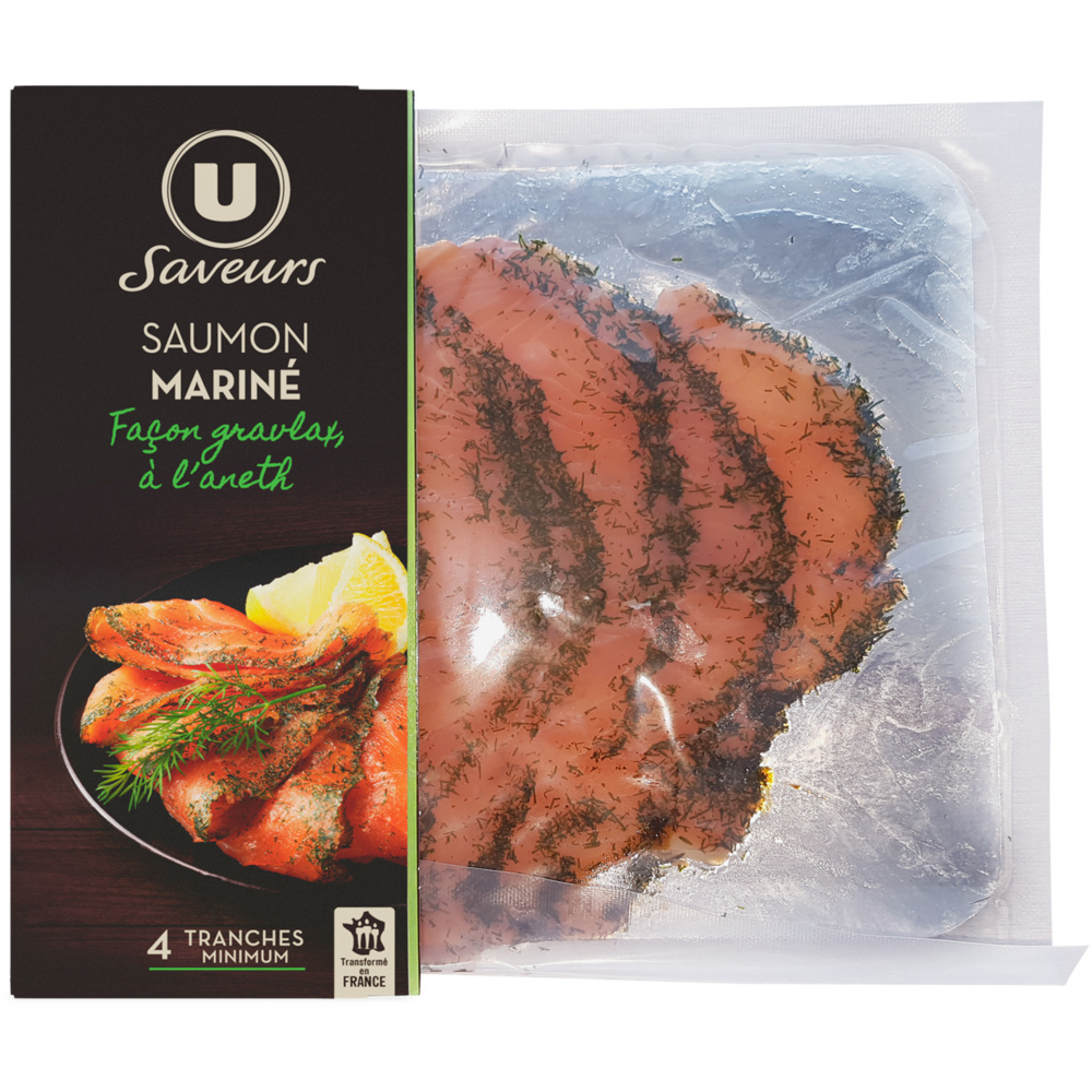 Graviax-style marinated salmon with dill U