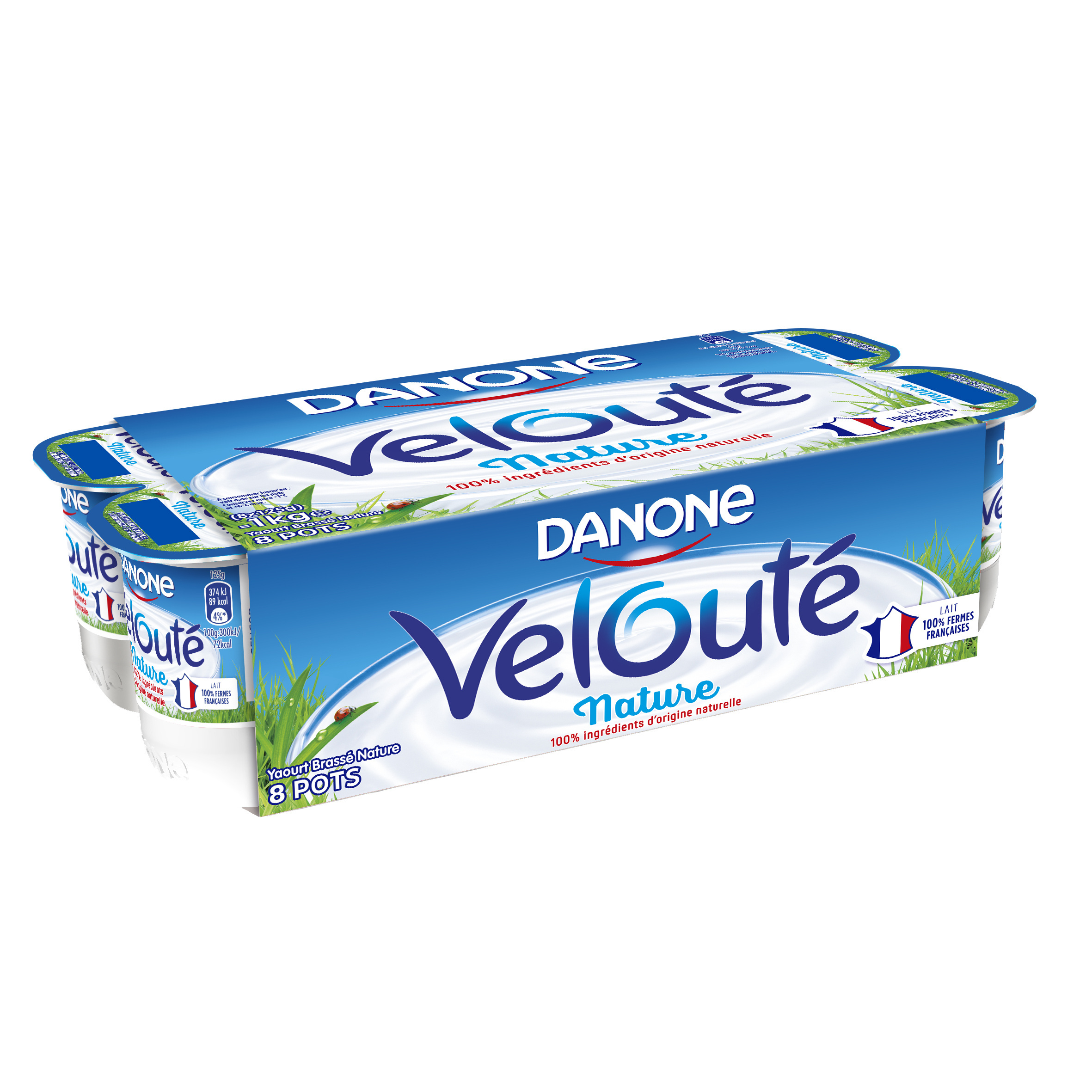 Danone veloute plain 125 g x 8