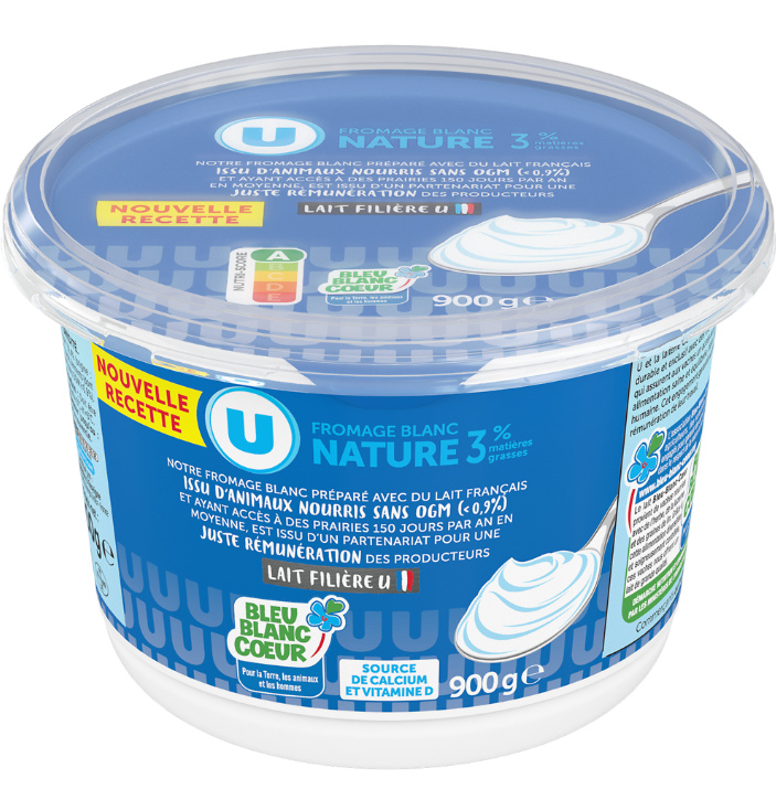 Plain cottage cheese 3% 