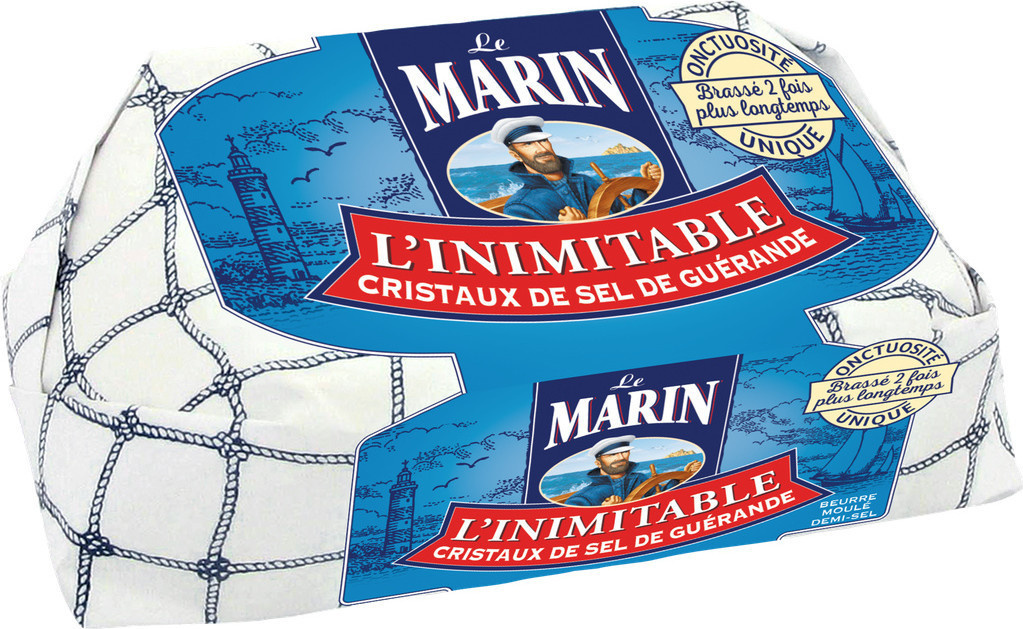 Le Marin moulded butter with guerande salt crystals