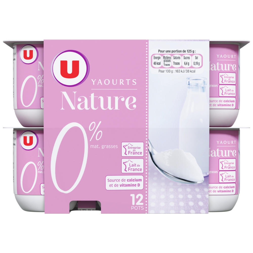 Plain yogurt 0%MG U