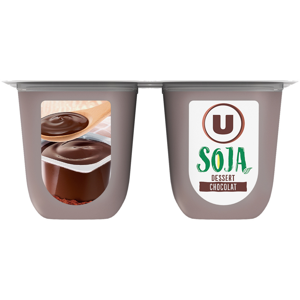 Chocolate soy dessert yoghurts U