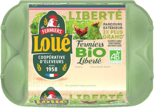 Loué organic farm eggs