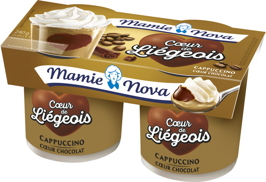 Mamie Nova Cœur de Liégeois Cappuccino Chocolate Heart
