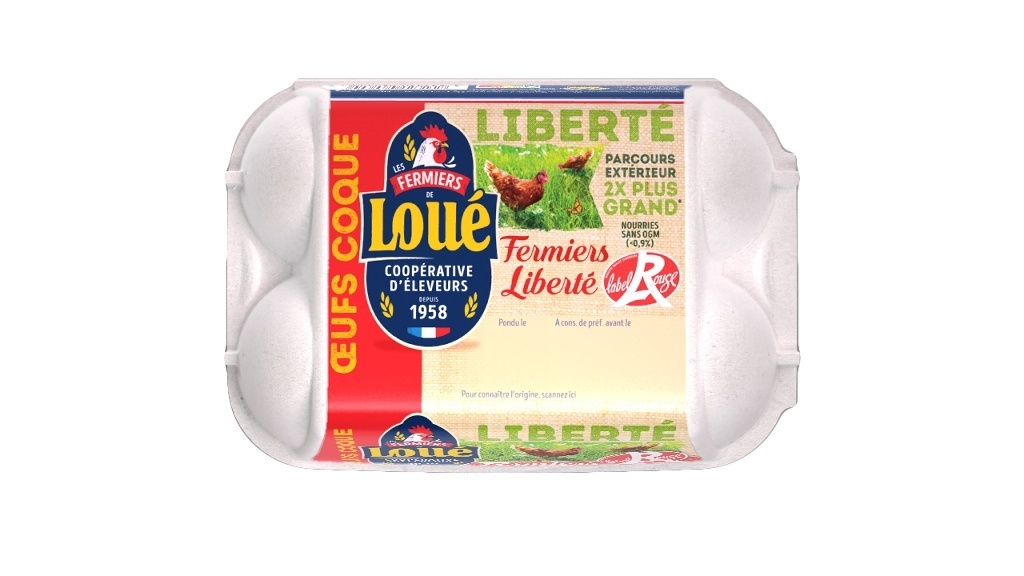 Loué farm eggs red label
