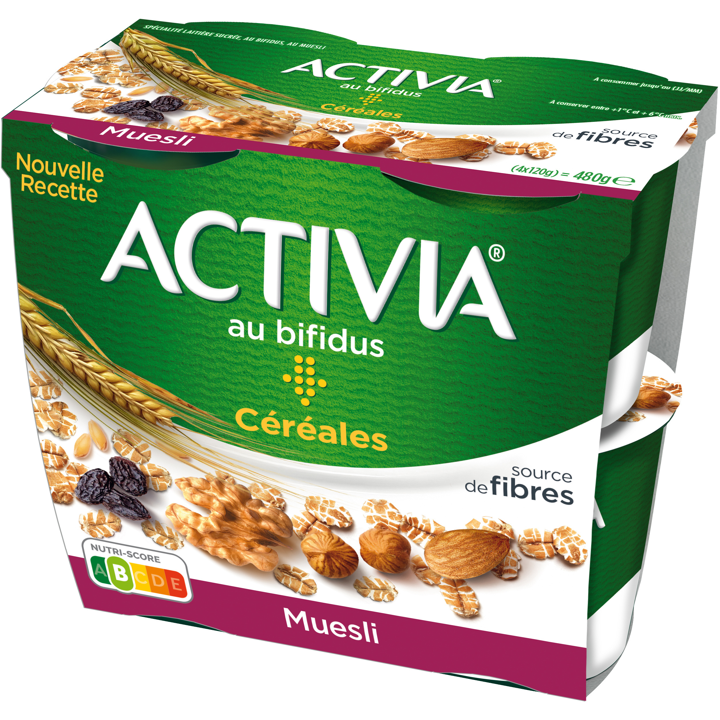 Activia bifidus cereals muesli