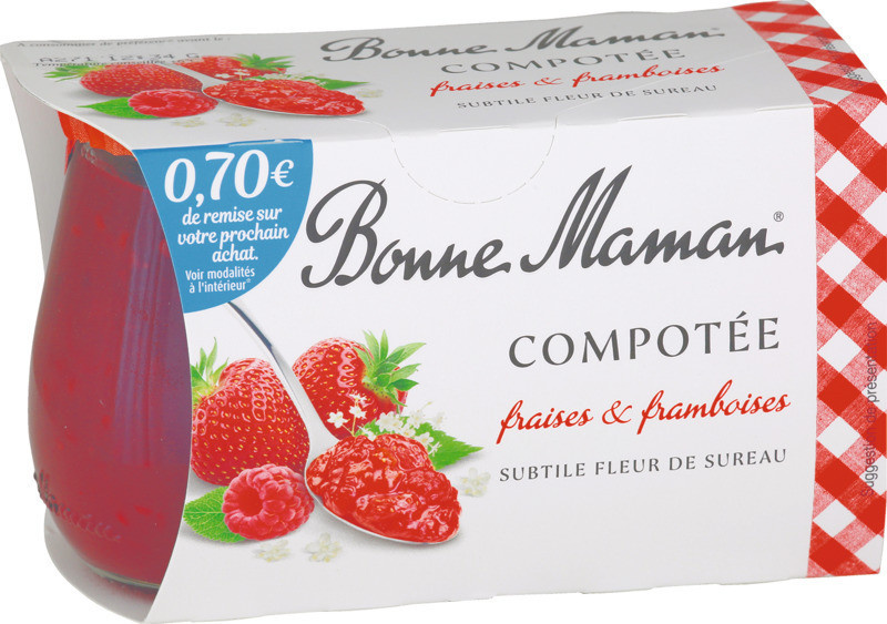 Bonne maman strawberry & raspberry compote