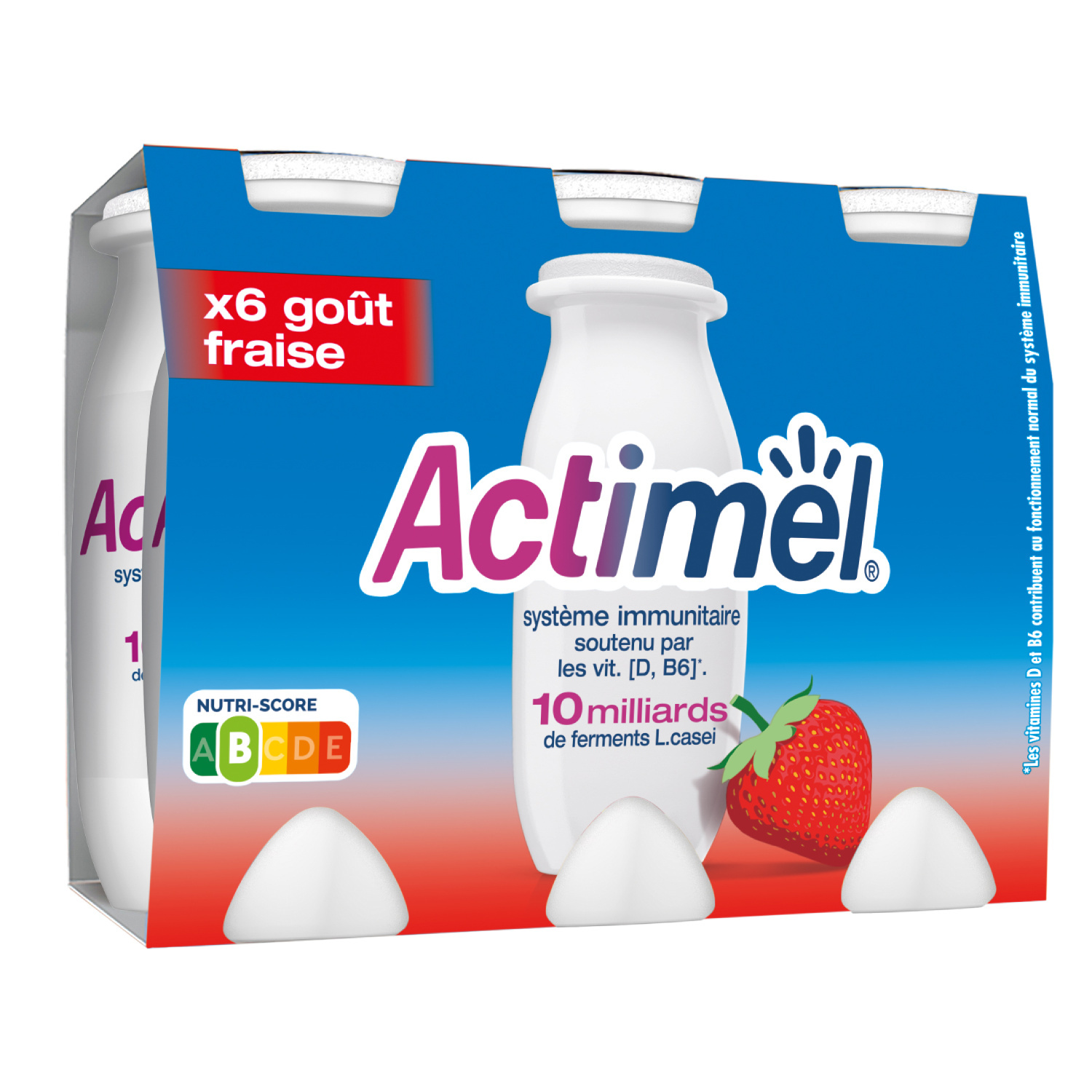 Actimel strawberry flavor