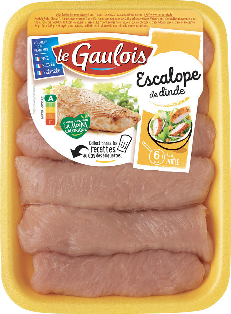Turkey escalope Le gaulois