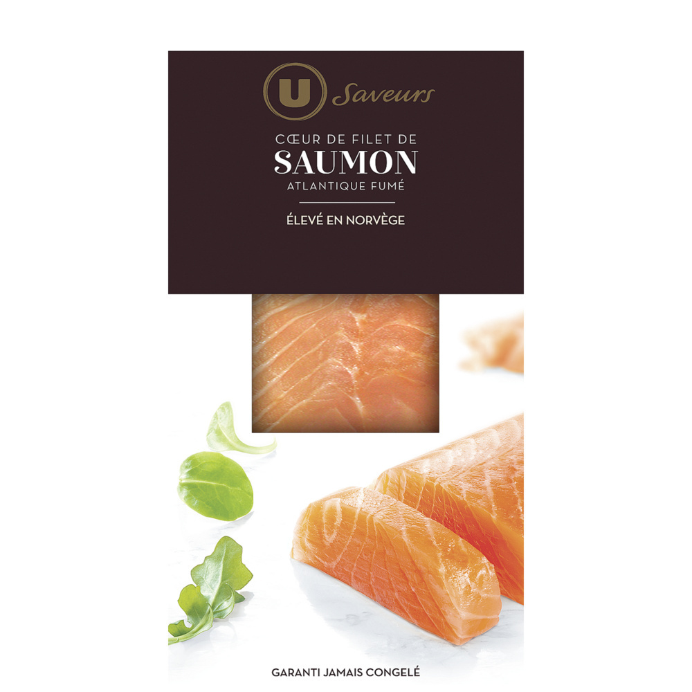 Heart of smoked Atlantic salmon filet Saveurs U